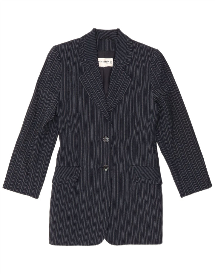 PIERRE CARDIN Conjunto de saia feminina de 2 peças IT 42 Médio W25 L20 Azul marinho