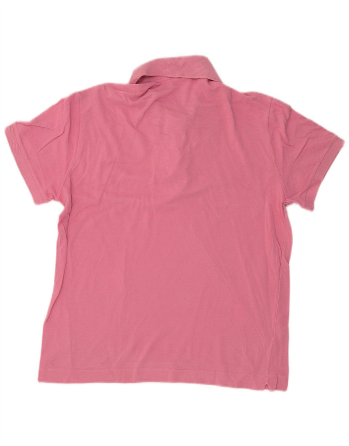 Camisa polo masculina LACOSTE tamanho 4 médio algodão rosa