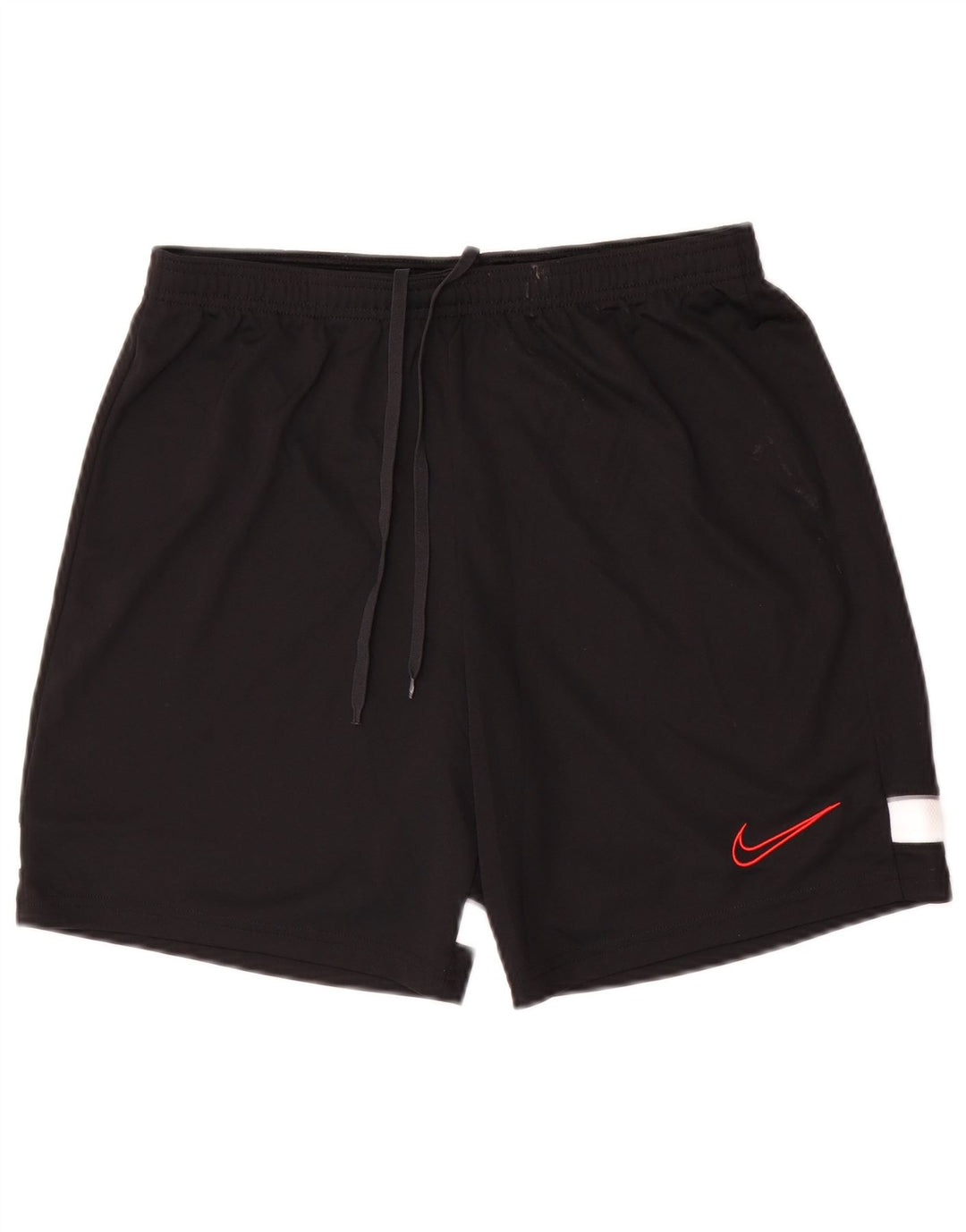 Shorts esportivos masculinos Nike Dri Fit médio preto colorblock poliéster