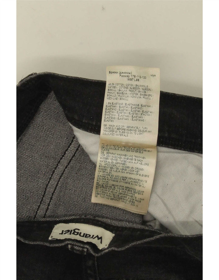 Wrangler Masculino Texas Slim Jeans W38 L34 Cinza Algodão