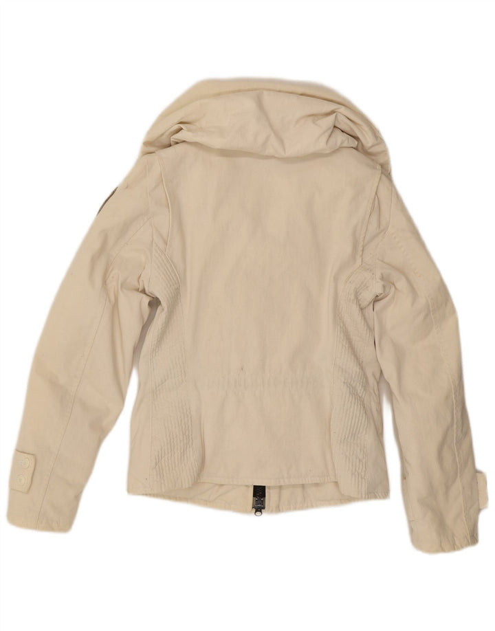 Jaqueta acolchoada feminina BLAUER UK 10 pequena off white poliamida