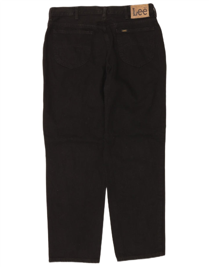 LEE Mens St.Louis Tapered Jeans W38 L32 Algodão Preto
