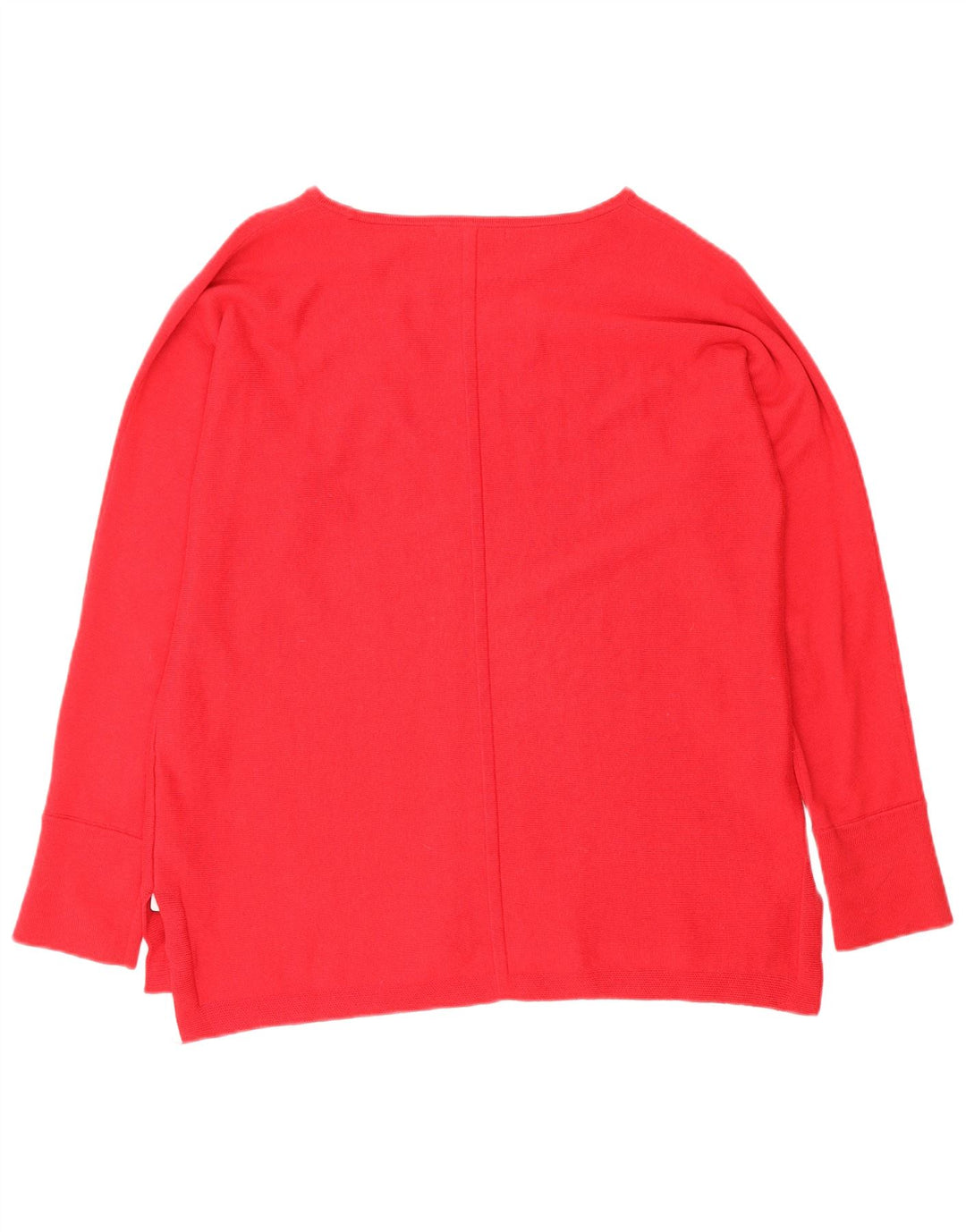 Suéter feminino com gola canoa White Stuff UK 12 algodão vermelho médio