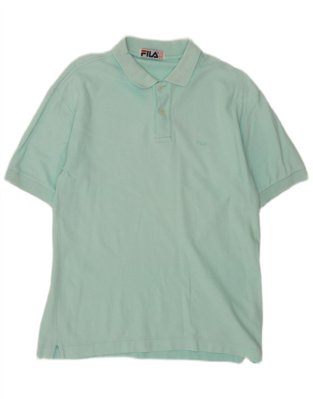 Camisa polo masculina Fila XS algodão turquesa