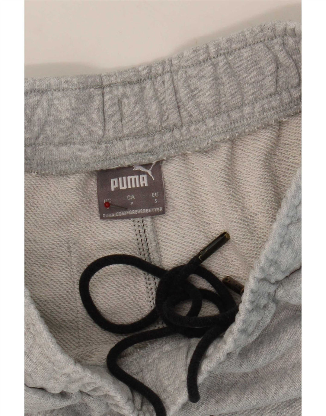 Calça esportiva masculina Puma Joggers pequena cinza manchada