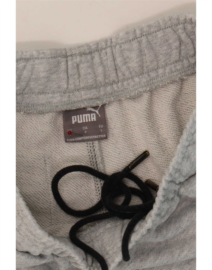 Calça esportiva masculina Puma Joggers pequena cinza manchada