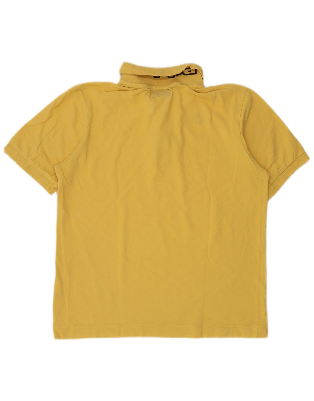 Camisa polo masculina KAPPA algodão amarelo médio