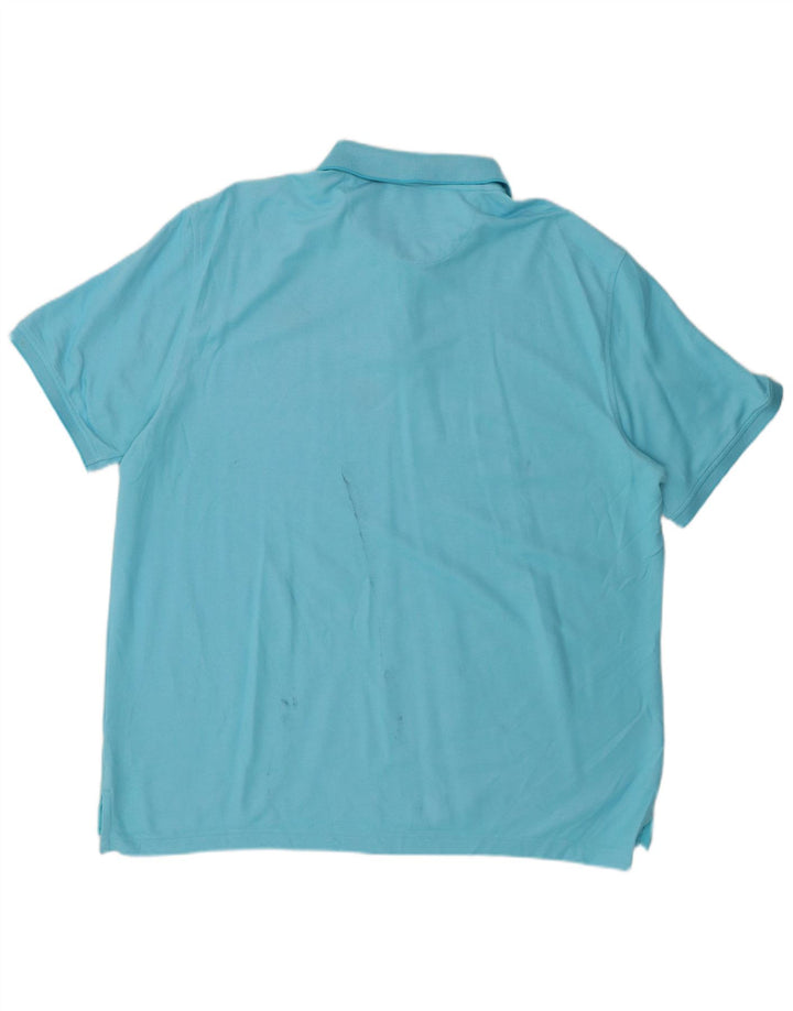 Camisa polo masculina IZOD 2XL algodão azul