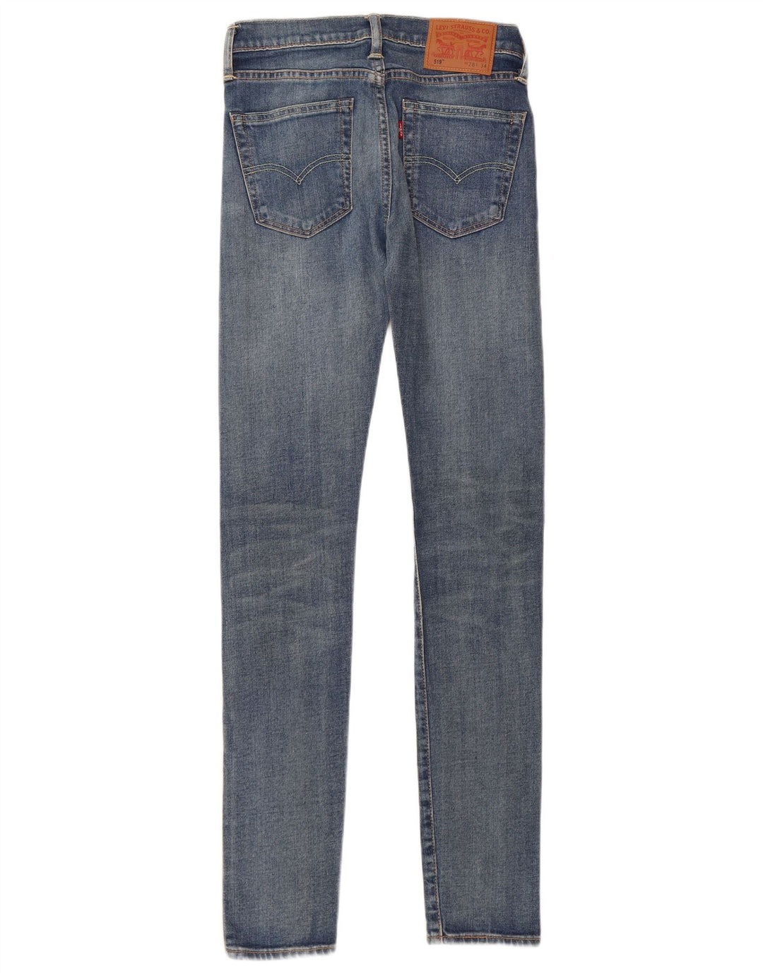 Calça jeans feminina Levi's 519 skinny W28 L34 azul algodão