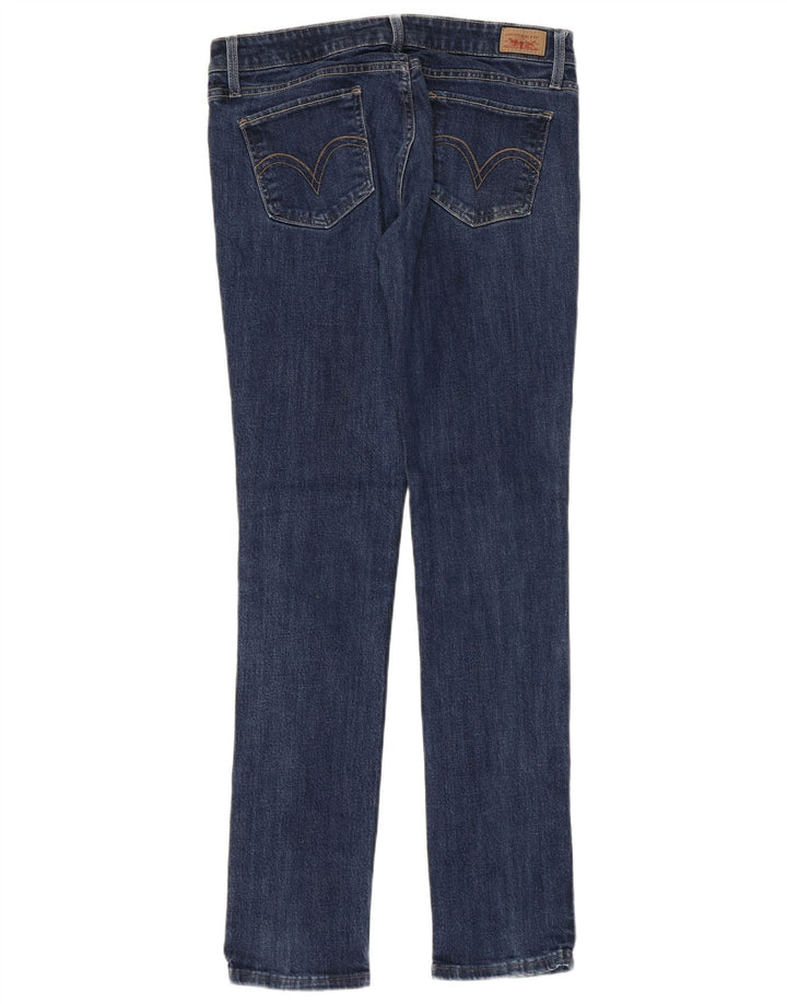 Calça jeans feminina Levi's 524 Super Low Skinny US 9 Médio W32 L31 Azul Algodão