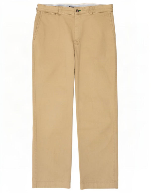 Tommy Hilfiger Calça Chino Masculina Reta W36 L32 Algodão Bege