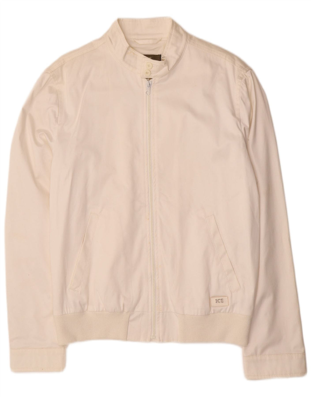 Jaqueta bomber masculina ICEBERG UK 44 2XL algodão branco
