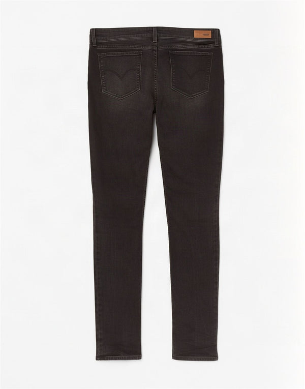 Calça jeans feminina Levi's Demi Curve Mid Rise Skinny US 16 2XL W33 L29 cinza