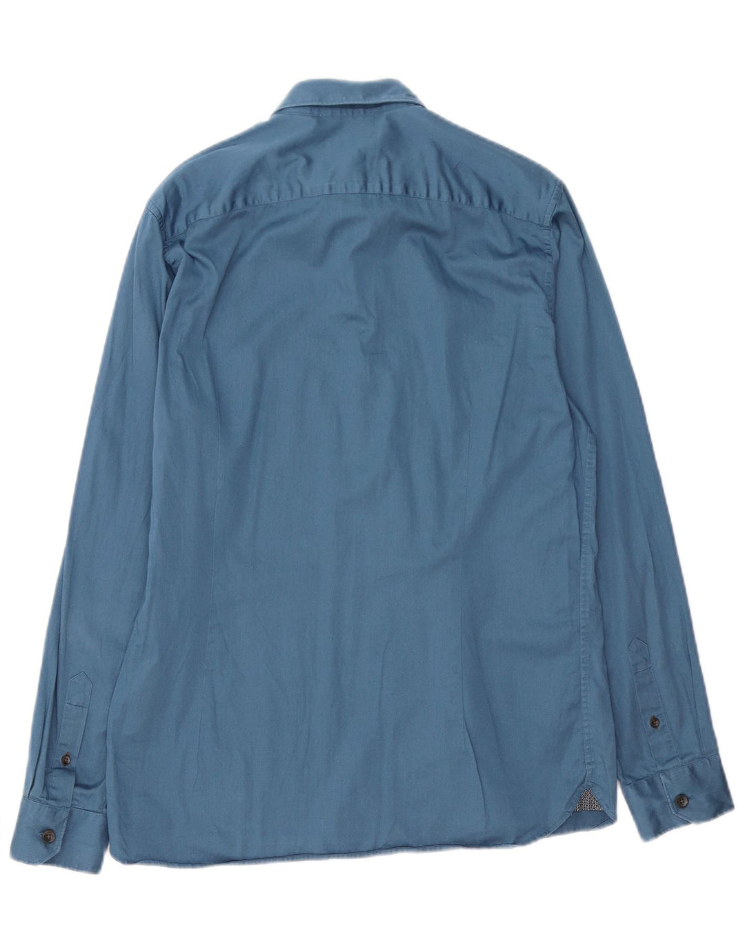 Camisa masculina Ted Baker tamanho 4 grande algodão azul