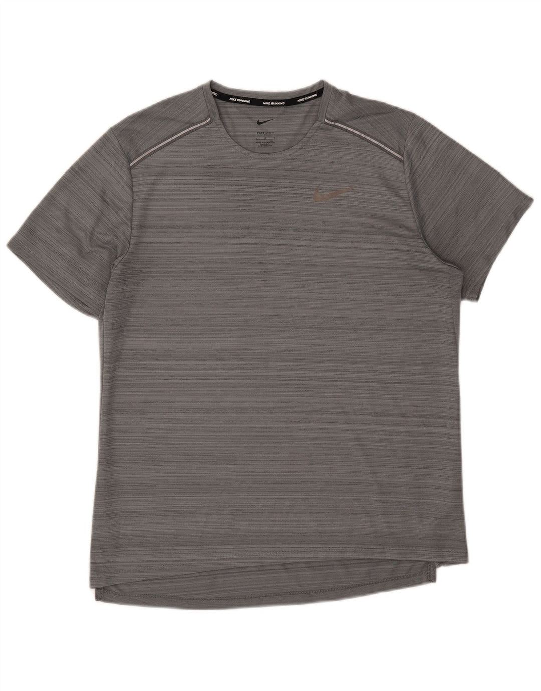 Camiseta Nike Masculina Dri Fit Top Grande Cinza Poliéster