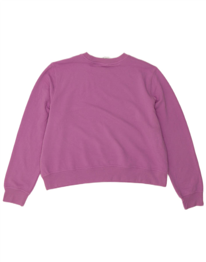 Nike Womens Dri Fit Oversized Moletom Jumper UK 18 XL Roxo Poliéster
