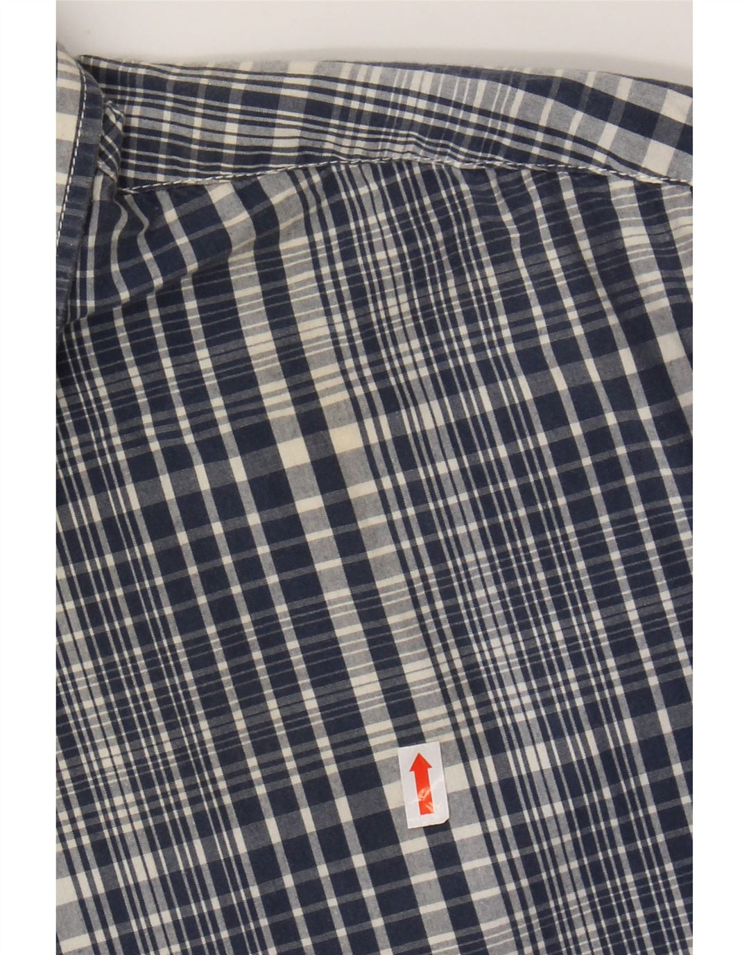 Camisa masculina Levi's de manga curta Classic Fit grande algodão xadrez azul marinho