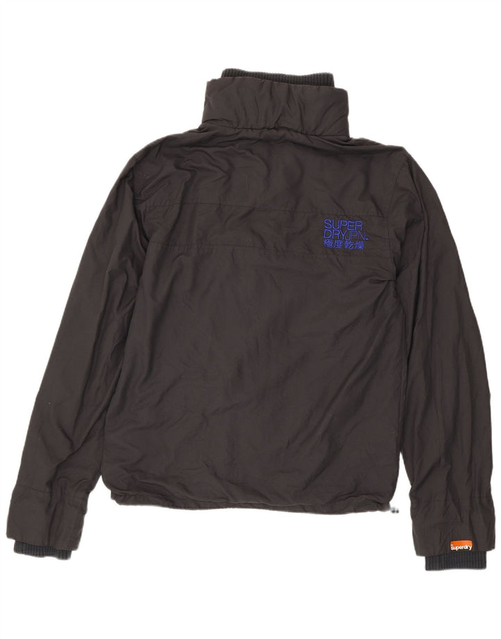 Jaqueta de chuva masculina Superdry UK 42 XL cinza nylon