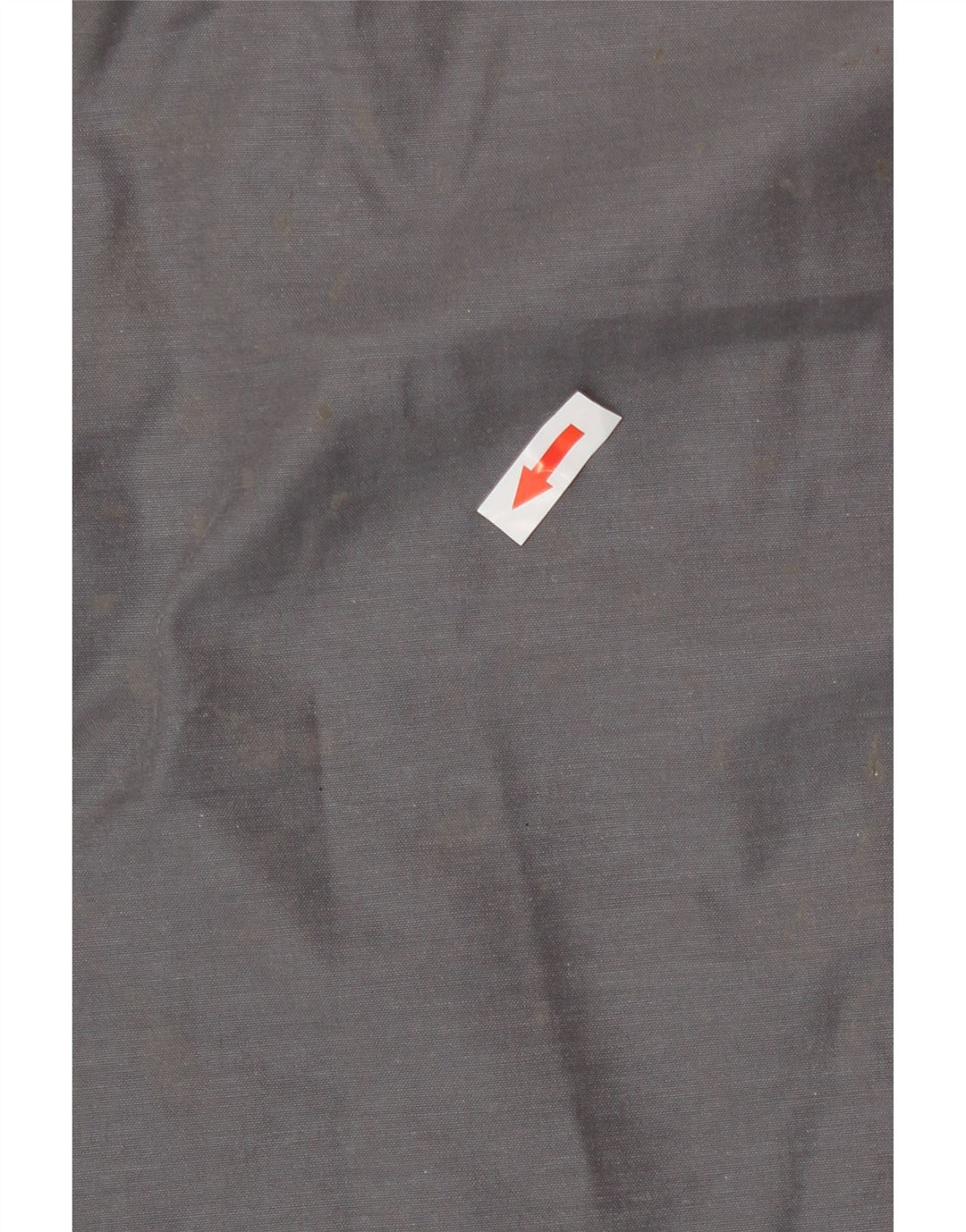 Jaqueta corta-vento masculina vintage UK 38 listrada cinza médio