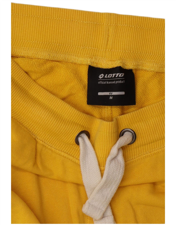 Lotto Mens Graphic Sport Shorts Médio Algodão Amarelo