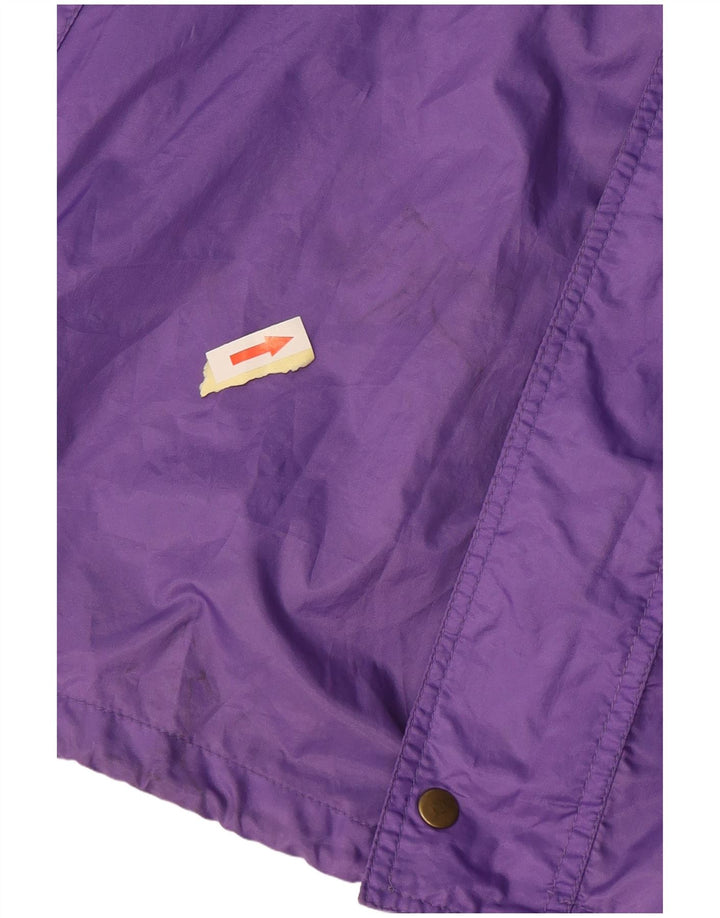 Jaqueta de chuva masculina Capt. Cook com capuz Reino Unido 44 2XL roxo Colourblock retrô