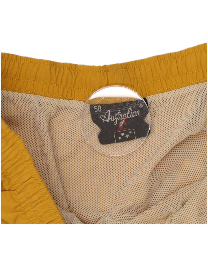 Shorts de natação masculino AUSTRALIAN L'ALPINA IT 50 poliamida amarela média