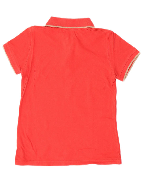 Camisa polo feminina Best Company Reino Unido 10 algodão vermelho pequeno