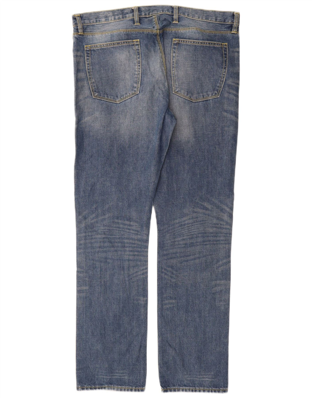 Gap Masculino Premium Slim Straight Jeans W36 L32 Azul Algodão