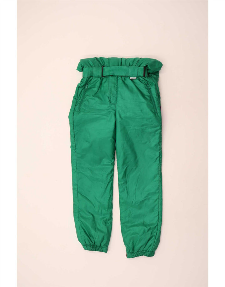 Macacão de esqui feminino Brugi IT 48 XL verde colorblock poliéster retrô
