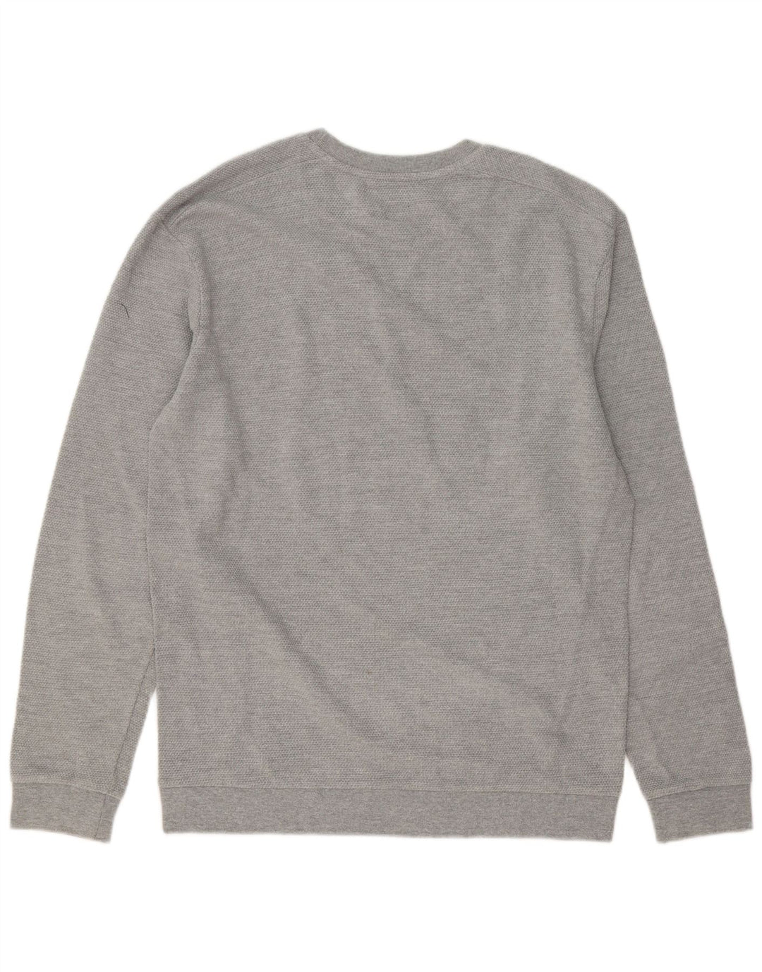 Zara Suéter masculino com gola redonda XL algodão cinza
