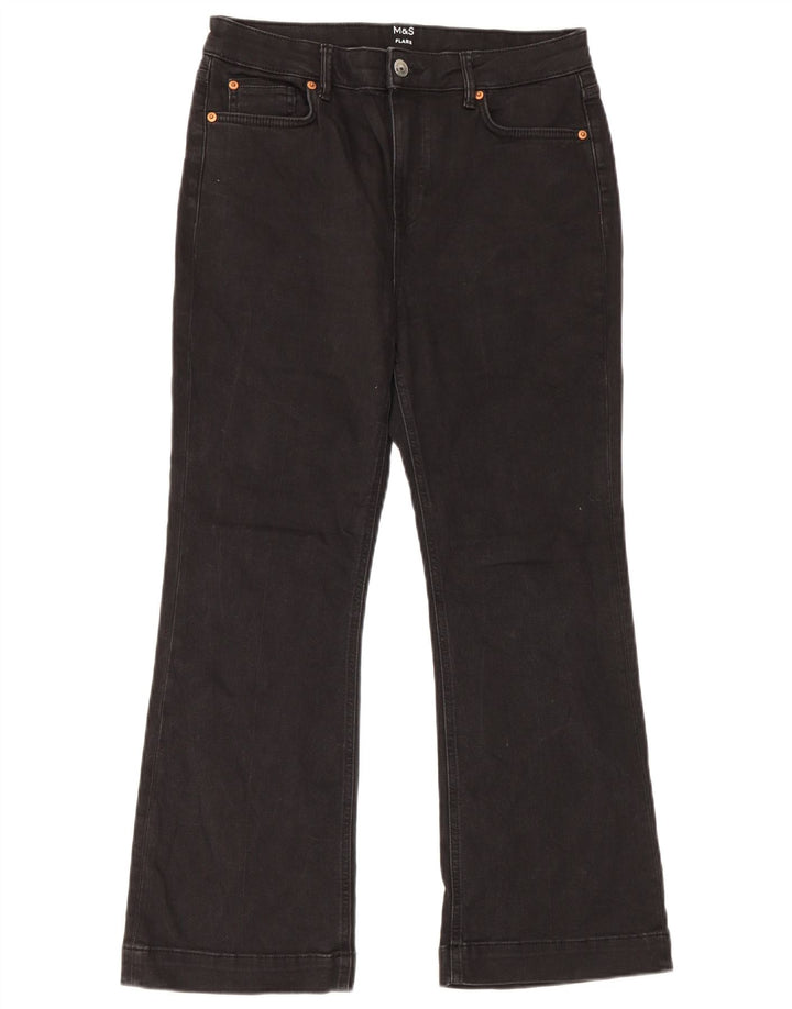 Calça Jeans Marks & Spencer Feminina UK 14 Grande W32 L27 Algodão Preto