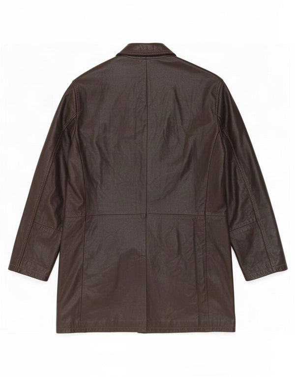 Casaco de couro masculino Conbipel IT 52 grande marrom