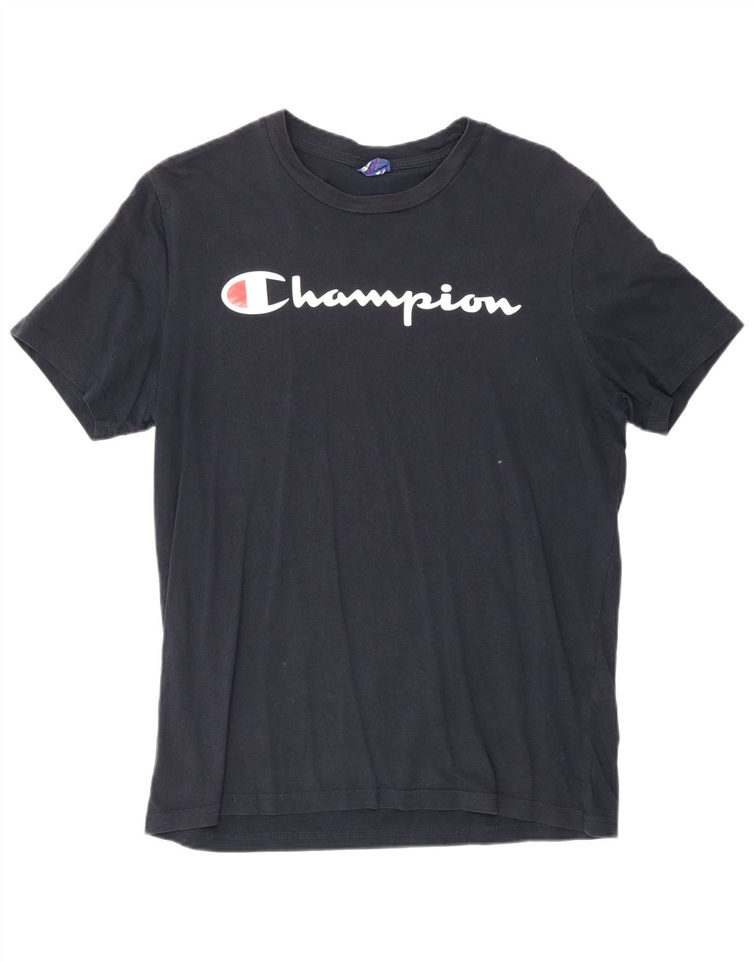 Camiseta gráfica masculina Champion Top Médio Azul Marinho