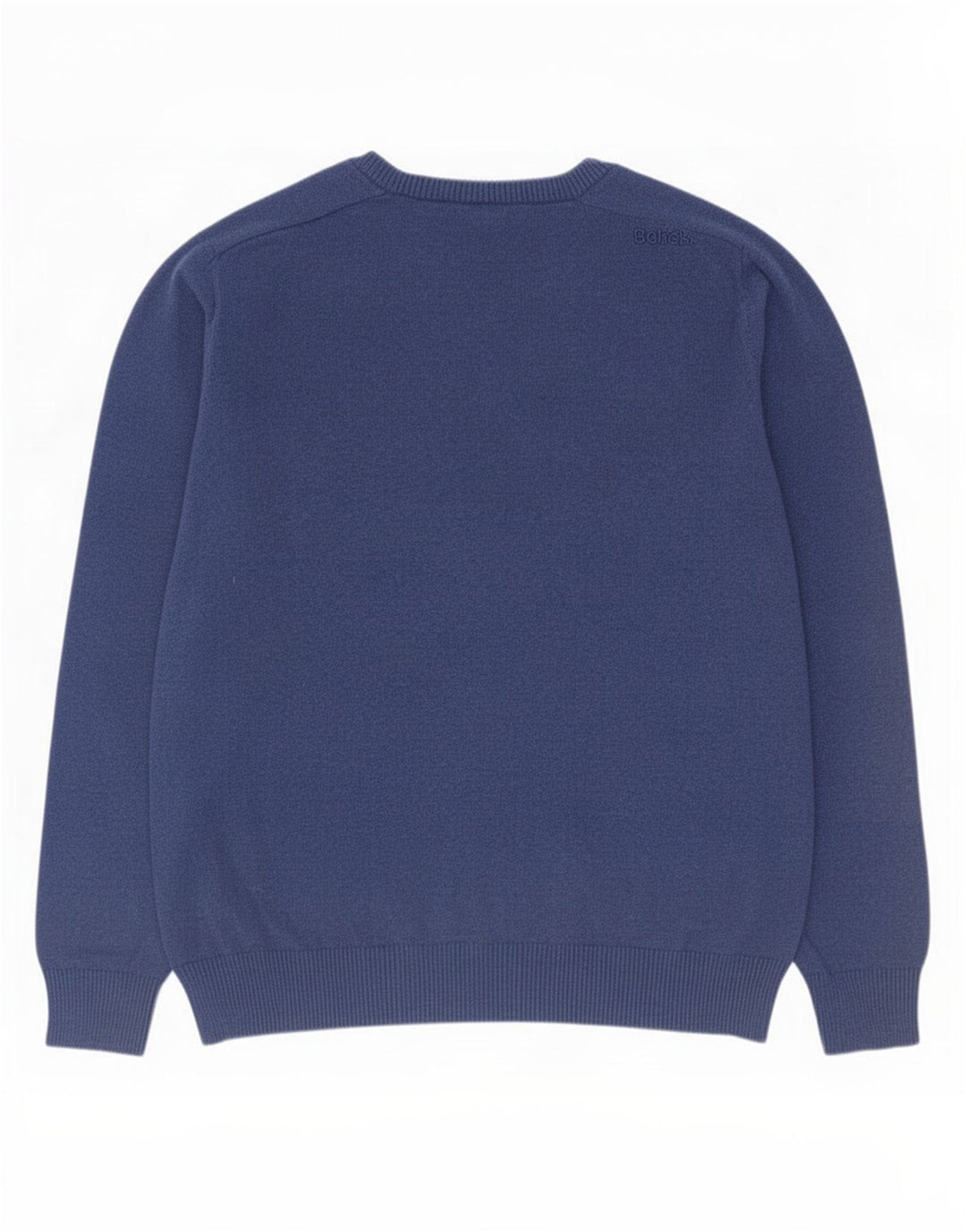 Suéter masculino Bench com decote em V XL algodão azul