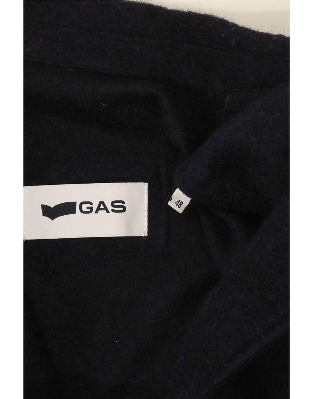 Jaqueta Blazer Gas Mens 2 Botões IT 48 Azul Marinho Médio