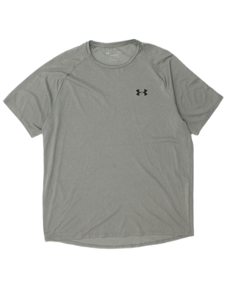 Camiseta masculina UNDER ARMOUR grande poliéster verde