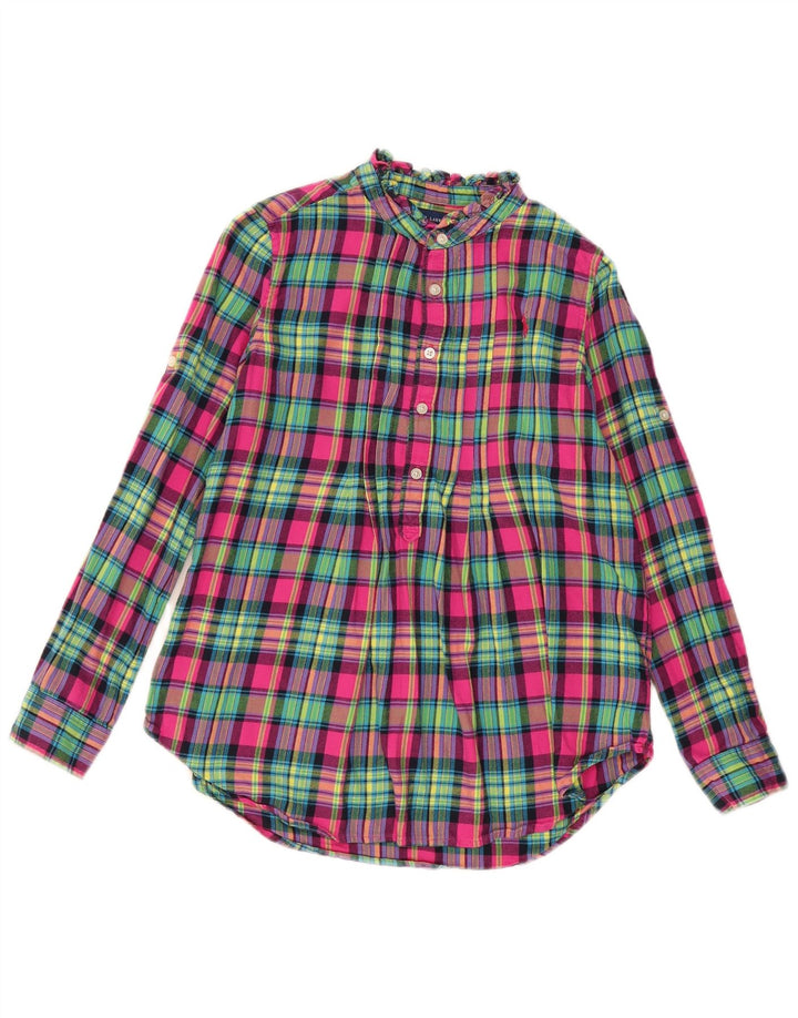 Camisa pulôver de flanela Ralph Lauren para meninas 11-12 anos algodão multicolorido