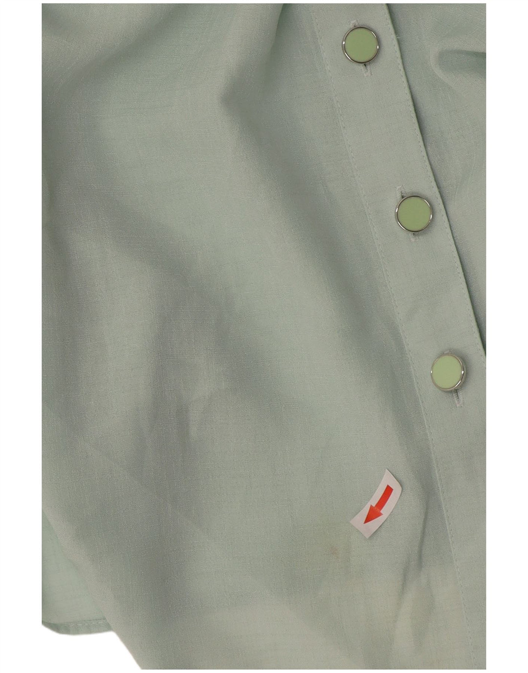 Camisa feminina de manga curta Marks & Spencer UK 20 2XL verde poliéster