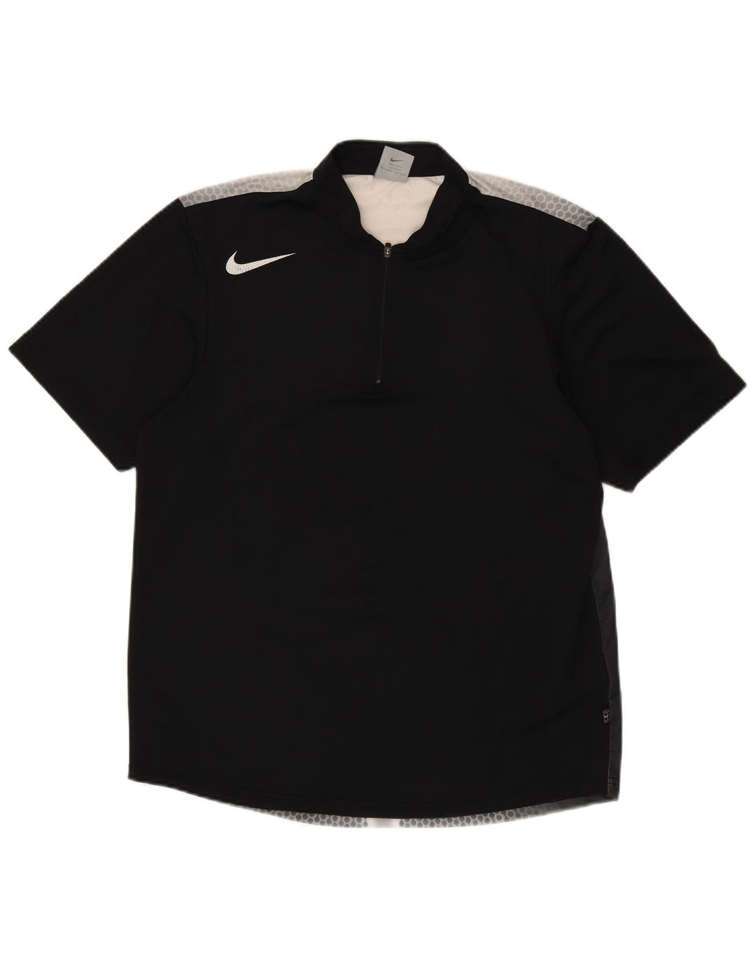 Camiseta Nike Masculina Dri Fit Top UK 39/41 Médio Preto Manchado Poliéster