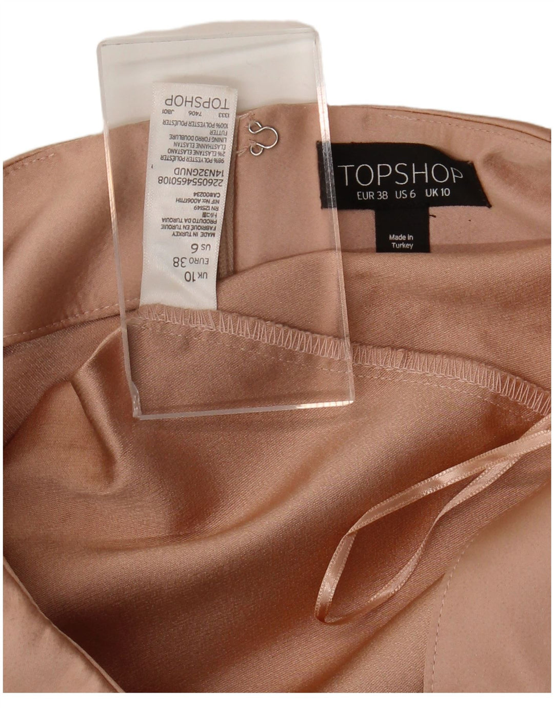 Topshop Womens Hot Pants UK 10 Pequeno W28 Poliéster Rosa