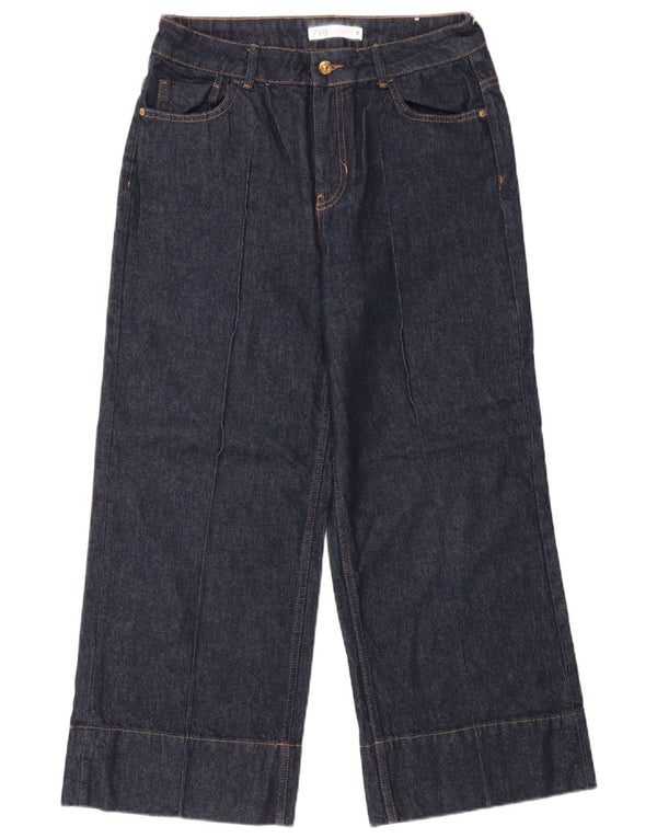 Zara Womens Loose Jeans EU 40 Médio W30 L27 Azul Marinho Algodão