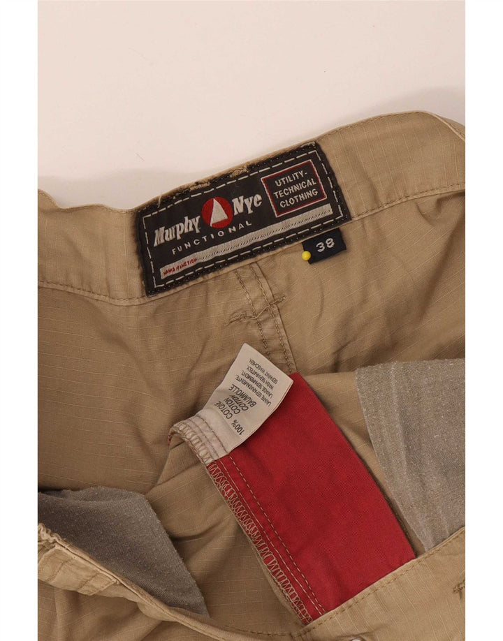 Shorts cargo masculino Murphy & Nye W38 XL algodão bege