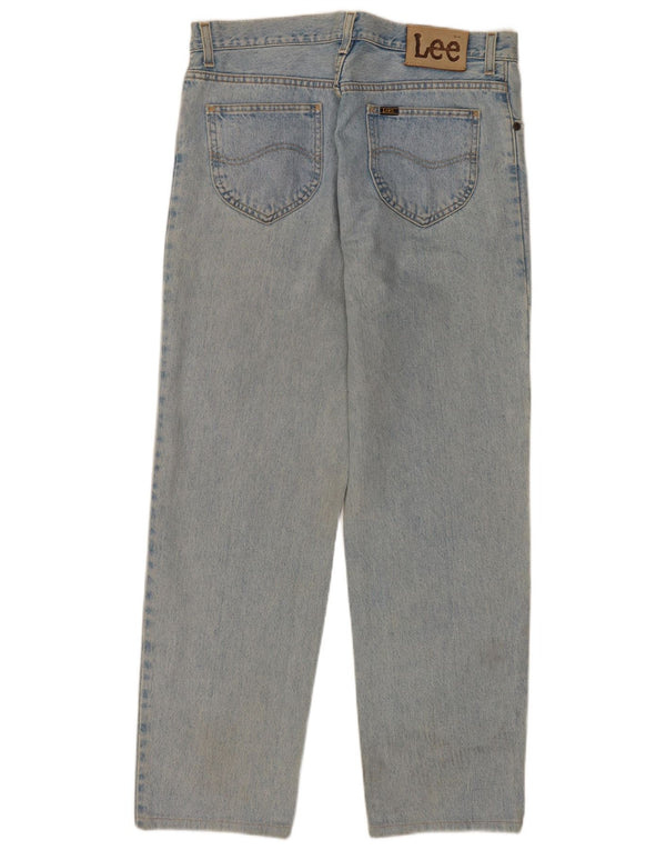 Lee Mens Brooklyn Straight Jeans W36 L30 Azul Algodão