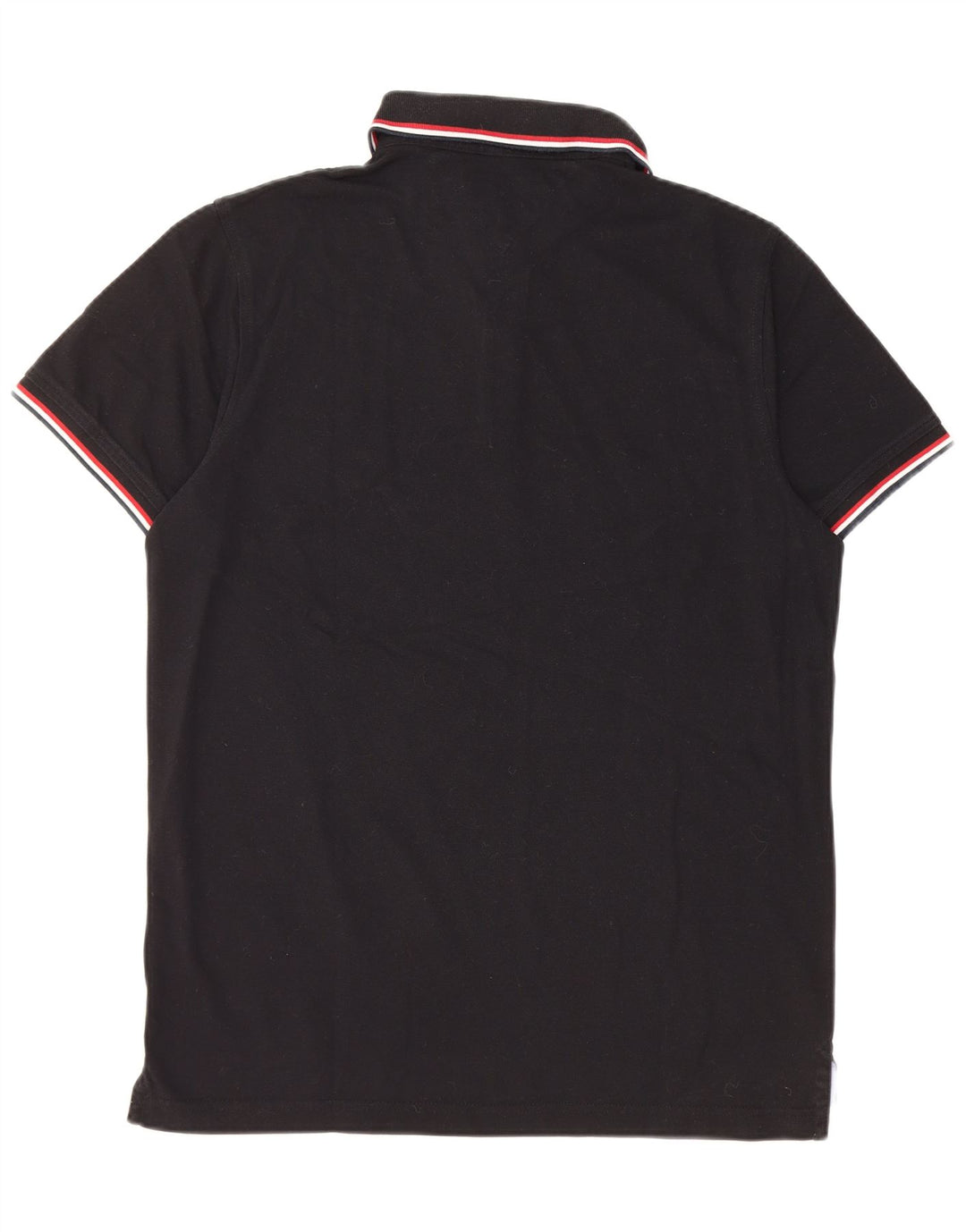 Camisa polo masculina TOMMY HILFIGER slim fit grande algodão preto