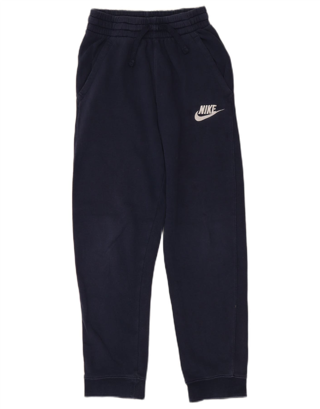 NIKE Meninos Calças de treino Joggers 12-13 anos Grande Azul marinho Algodão