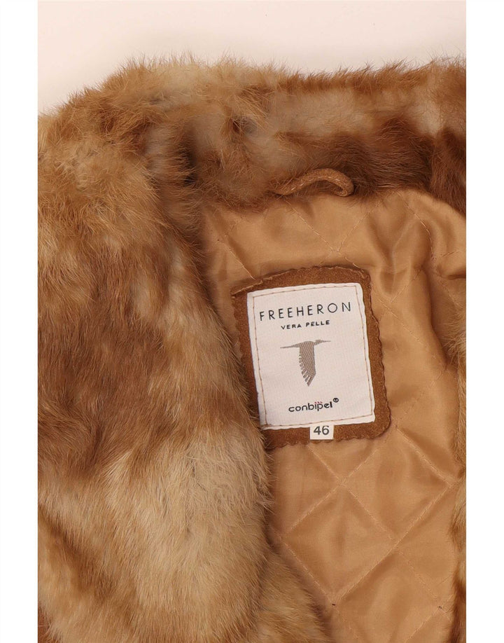 Jaqueta feminina Conbipel Free Heron Suede IT 46 grande couro bege