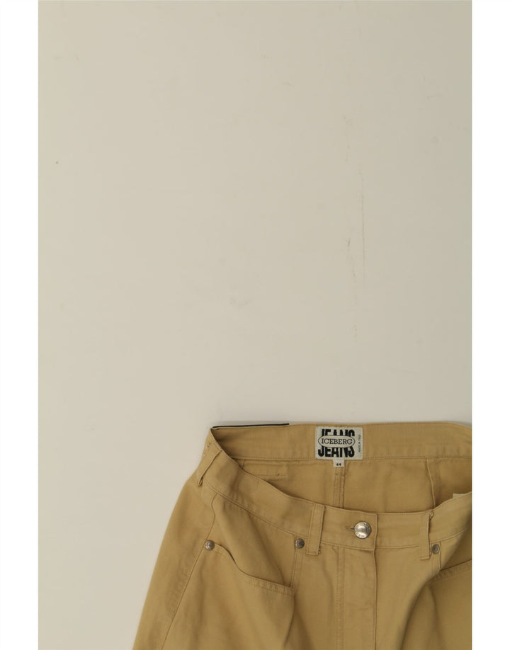 ICEBERG Womens Denim Skirt IT 44 Medium W28  Beige Cotton Vintage Iceberg and Second-Hand Iceberg from Messina Hembry 