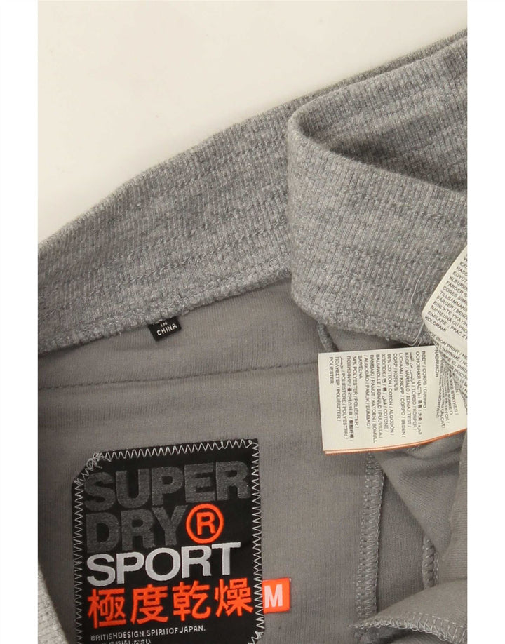 Superdry Mens Graphic Tracksuit Calças Joggers Medium Grey Colourblock
