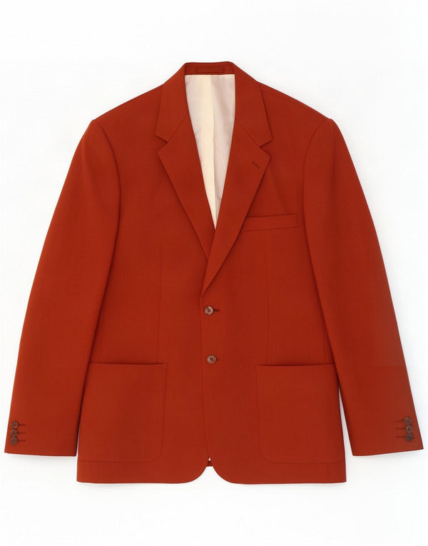Wellington Mens 2 Button Blazer Jacket UK 48 4XL Marrom Poliéster