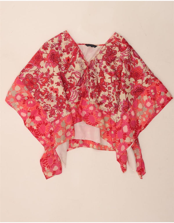 Top assimétrico feminino French Connection UK 12 médio floral multicolorido